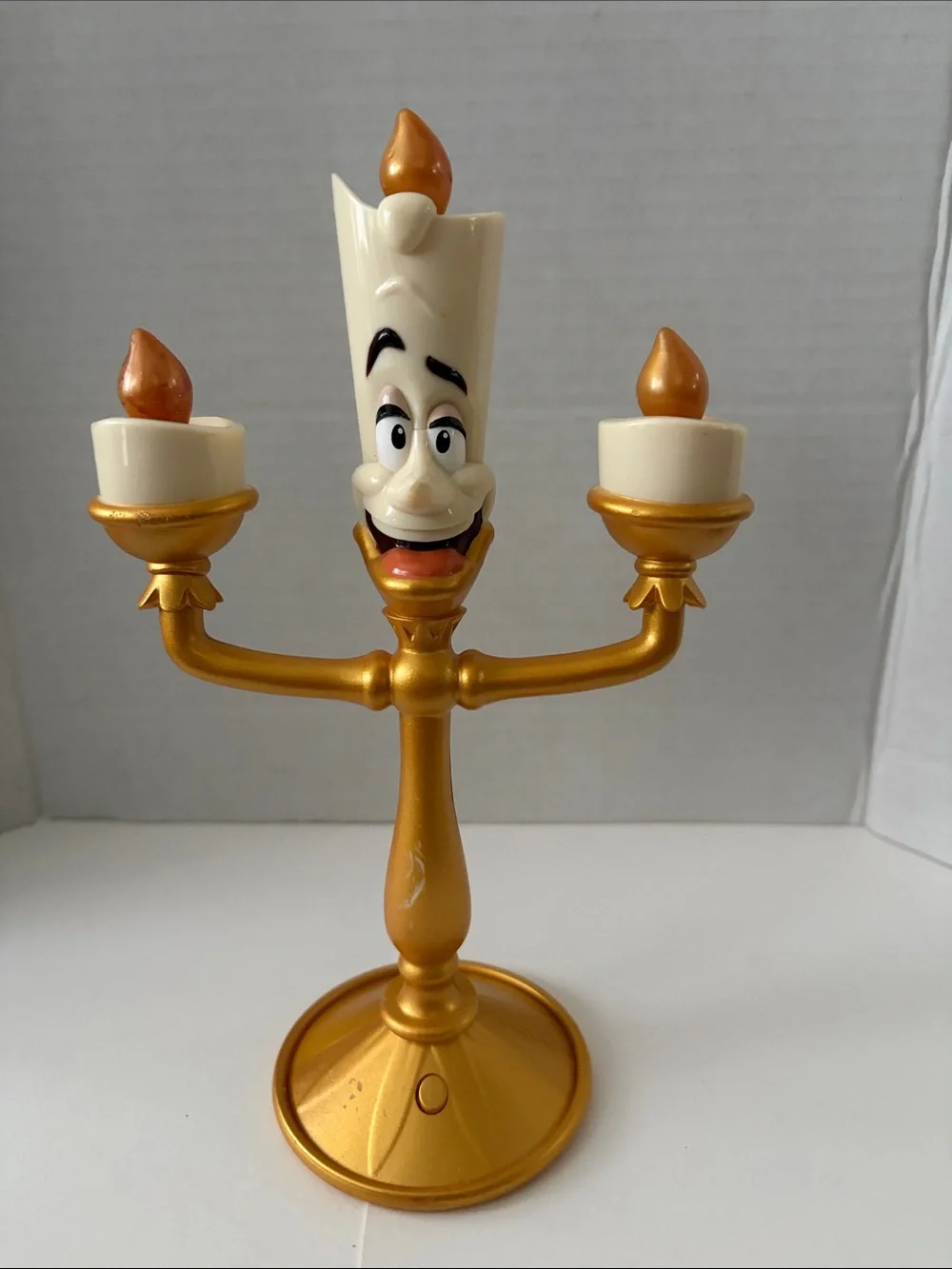 Beauty and the beast Gold Animated Candelabra  - Lumière works